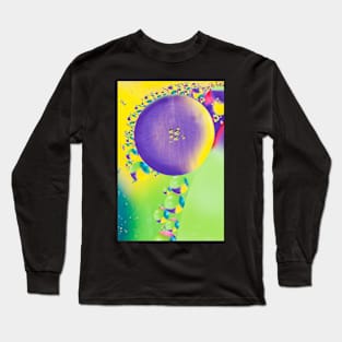 Colorful close up of oil drops in water Long Sleeve T-Shirt